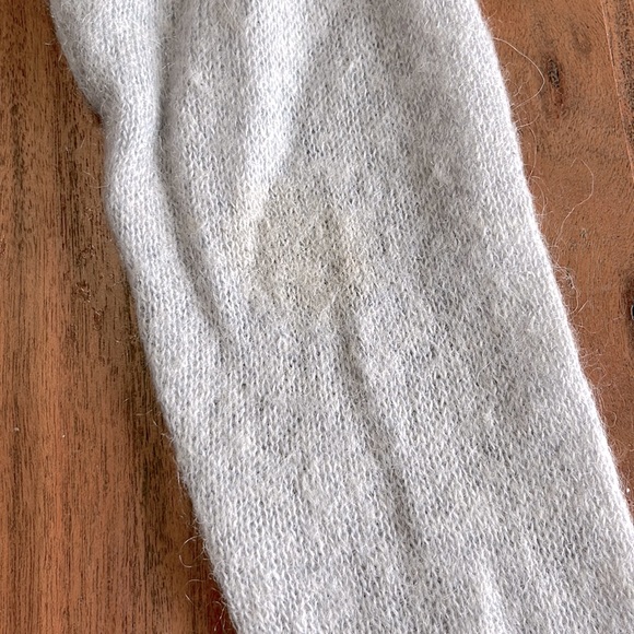 Babaton- Light gray Italian Mohair Sweater - Drop sleeve Long - Size XS - Picture 6 of 9